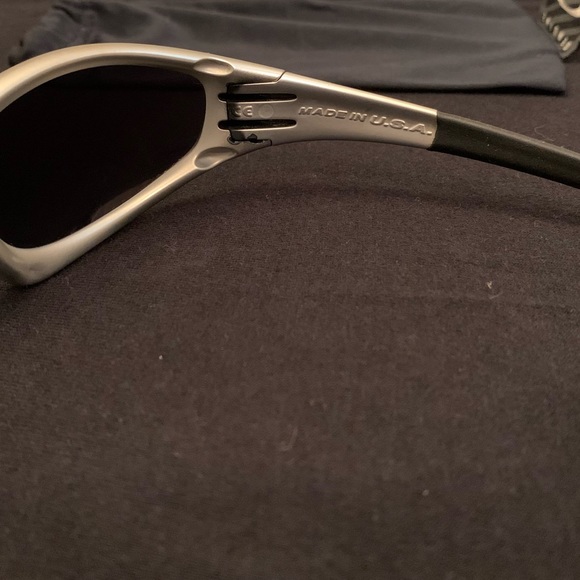 Oakley Straight Jacket Blue Flame in Grey, Men's - Picture 4 of 10